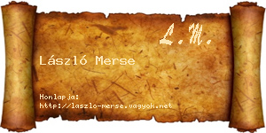 László Merse névjegykártya